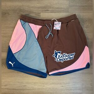 *NWT* Puma Hoops x Kidsuper Shorts Men’s Brown Shorts Size XXL